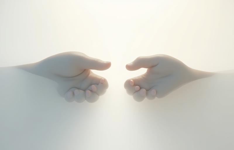 Imagen abstracta o conceptual que representa confianza, asociación o elección inteligente